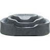 Lit ovale GRIS à mémoire de forme (Vital Lino Soft) 3 tailles