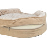 Lit ovale BEIGE à mémoire de forme (Vital Lino Soft) 3 tailles
