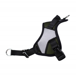 -10% Kit Harnais Animalin® REFLEX PLUS Kaki + Laisse Renforcée ANIMALIN 120 cm (4 tailles)