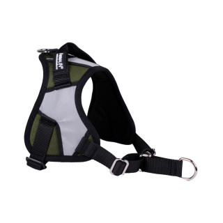 -10% Kit Harnais Animalin® REFLEX PLUS Kaki + Laisse Renforcée ANIMALIN 120 cm (4 tailles)