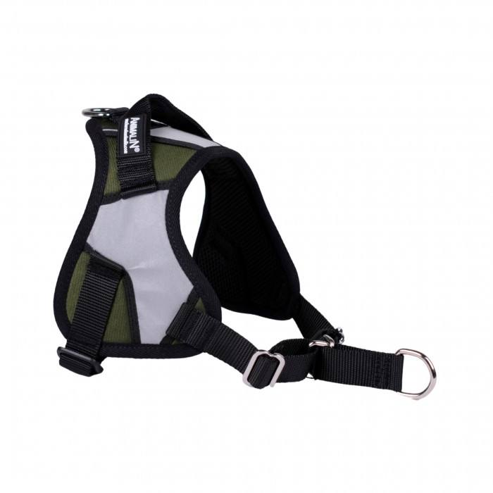 Reflex Plus Vert Kaki – 5 tailles – Harnais de marche en laisse