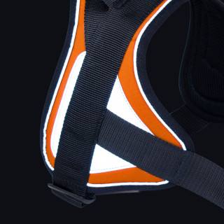 Reflex Orange – XXL – Harnais de marche en laisse