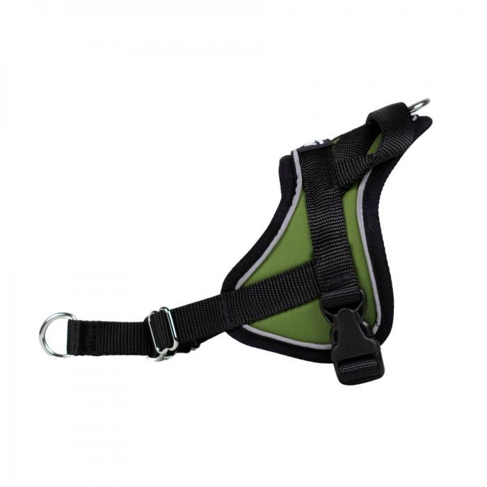 Reflex Vert Kaki – XXS et XS – Harnais de marche en laisse