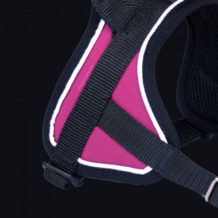 Reflex Fuschia – XXS – Harnais de marche en laisse