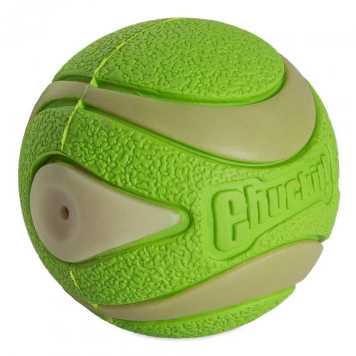 Extra Balle luminescente avec sifflet – Medium (Chuckit! Max Glow Ultra Squeaker Ball )