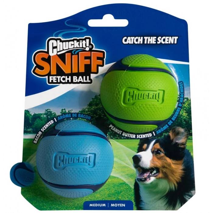 Balles à odeurs (Chuckit! Sniff Fetch Balls) – Medium
