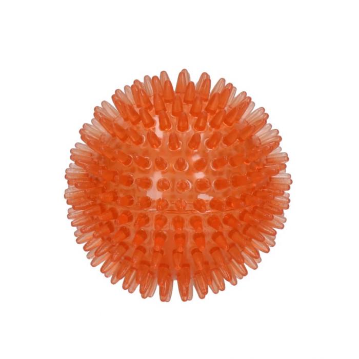 Balle élastique et sonore à picots (3 diamètres)