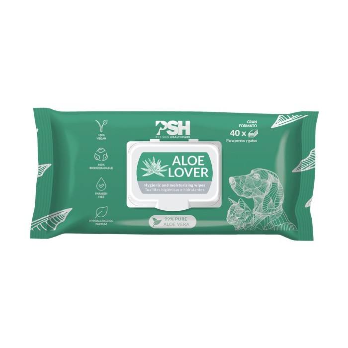 Lingettes à l’Aloe Vera (Aloe Lover) pour chiens et chats  (Boîte de 40)