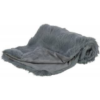 Couverture en peluche douce Elli grise (2 tailles)
