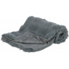 Couverture en peluche douce Elli grise (2 tailles)