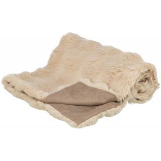 Couverture en peluche douce Elli beige (2 tailles)