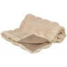 Couverture en peluche douce Elli beige (2 tailles)