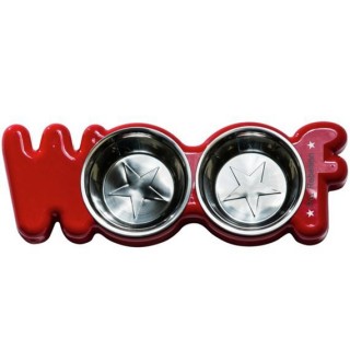 Gamelles jumelles (Pet Rebellion Woof Dog Bowl)
