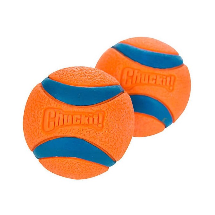 Grande balle de tennis orange pour chien