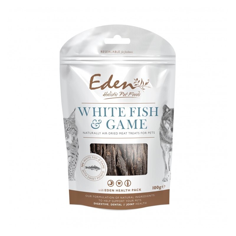 Récompenses semi-humides Poisson/Gibier (Eden Fish Treats)