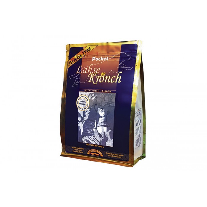 Friandises croquantes 76 % Saumon (Lakse Kronch Pocket)