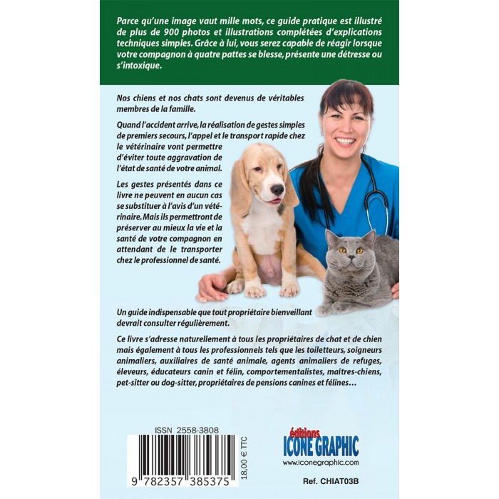 Premiers secours pour mon chien et mon chat