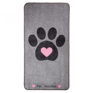 Tapis de protection Motif Cœur (Big Paws Pink Heart)