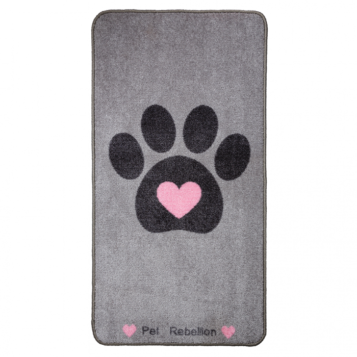 Tapis de protection Motif Cœur (Big Paws Pink Heart)