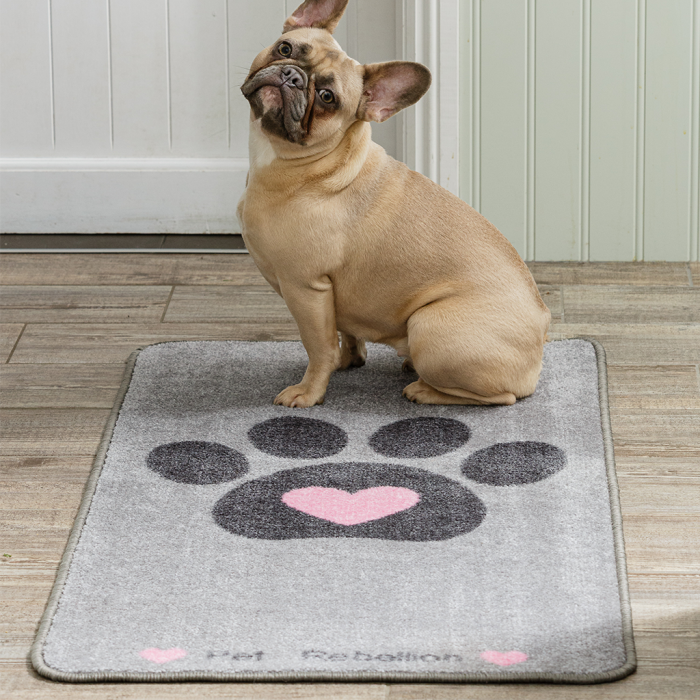 Tapis de protection Motif Cœur (Big Paws Pink Heart)
