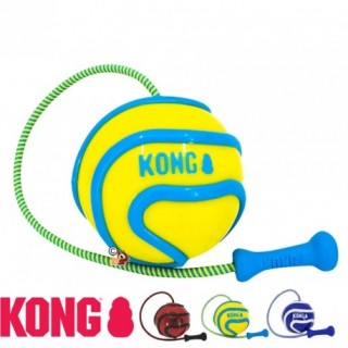 Balle Kong avec cordon élastique (Kong Wavz Bunji Ball) 2 tailles