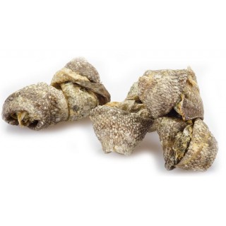 100 % Peaux de poisson séché – Nœuds craquants – 100 ou 500 g (Fish4Dogs Sea Jerky Fish Knots)