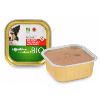 Repas BIO humide pour chiens adultes 150 g (2 variétés)