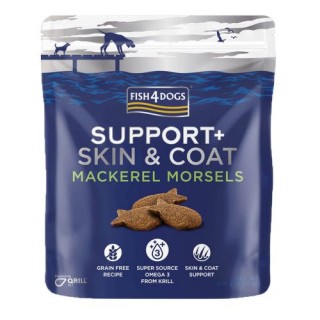 Biscuits au maquereau pour la peau et le pelage (Support+ Fish4Dogs Skin & Coat) 225 g